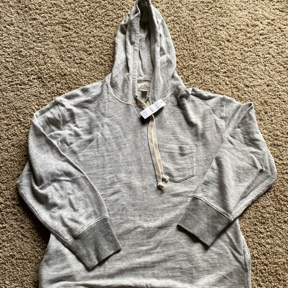 VINTAGE COTTON TERRY RELAXED HOODIE